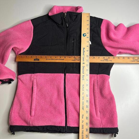 The North Face Women’s Denali Fleece Jacket Pink Black Polartec Recycled Size M - Picture 3 of 7